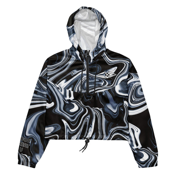 LUXE CHROMA WAVE CROPPED WINDBREAKER