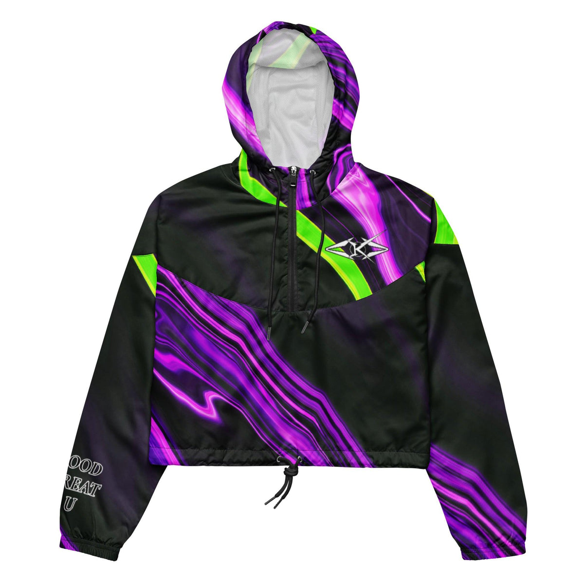 Women’s cropped windbreaker - VYBRATIONAL KREATORS®