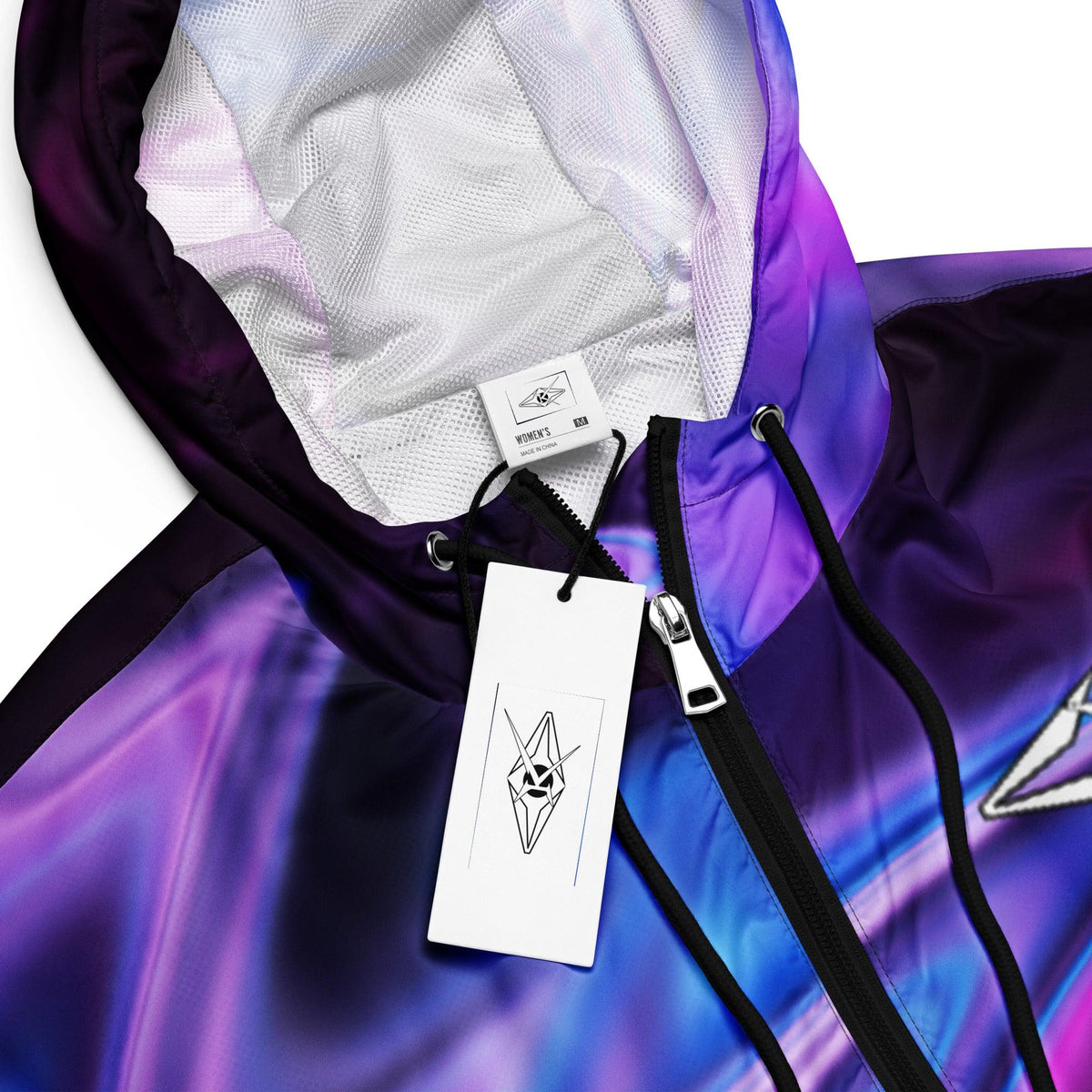 Women’s premium cropped windbreaker - VYBRATIONAL KREATORS®
