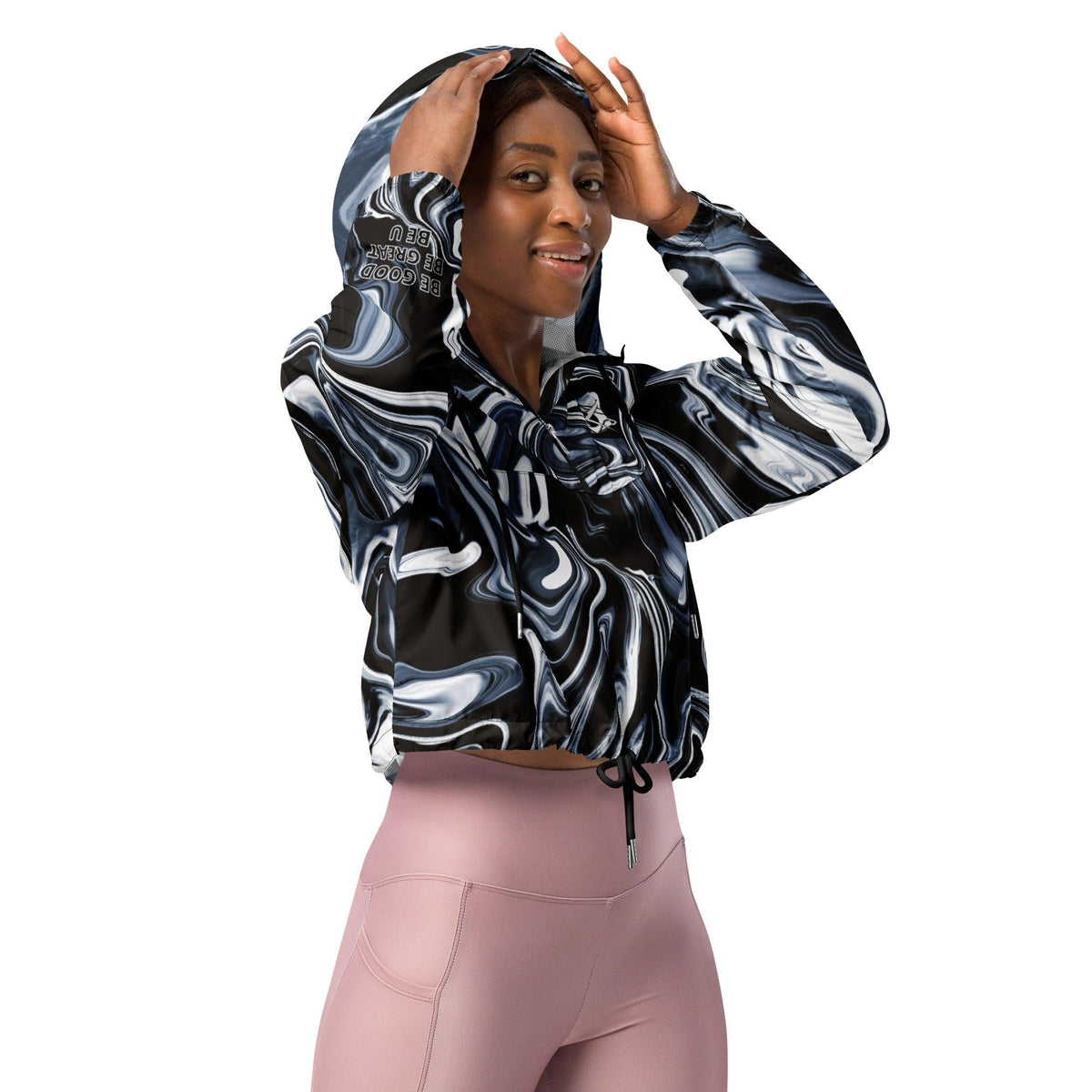 Women’s cropped windbreaker - VYBRATIONAL KREATORS®