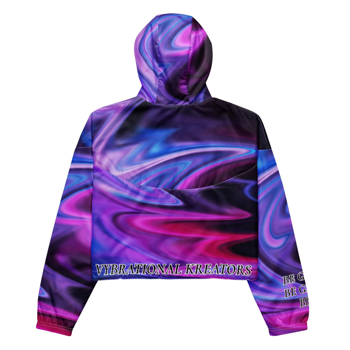 Women’s premium cropped windbreaker - VYBRATIONAL KREATORS®