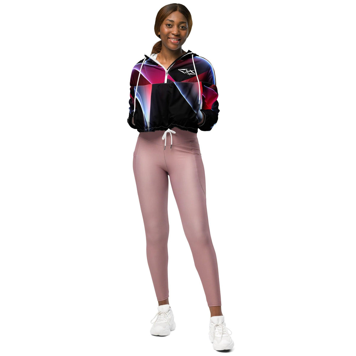 Women’s Premium cropped windbreaker - VYBRATIONAL KREATORS®