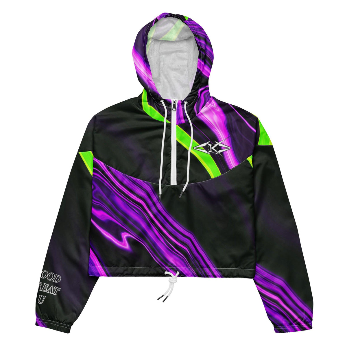 Women’s cropped windbreaker - VYBRATIONAL KREATORS®
