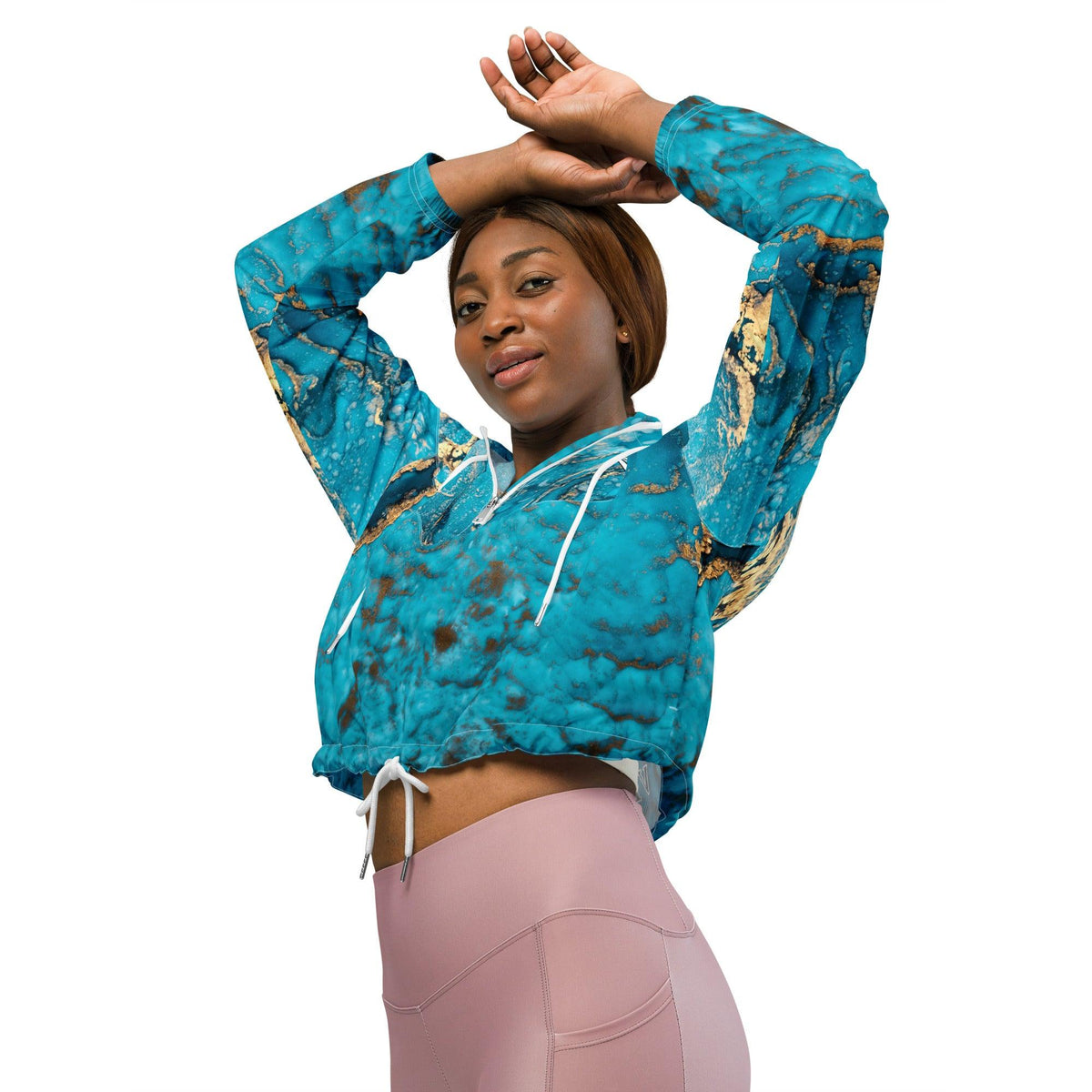 Women’s Premium cropped windbreaker - VYBRATIONAL KREATORS®