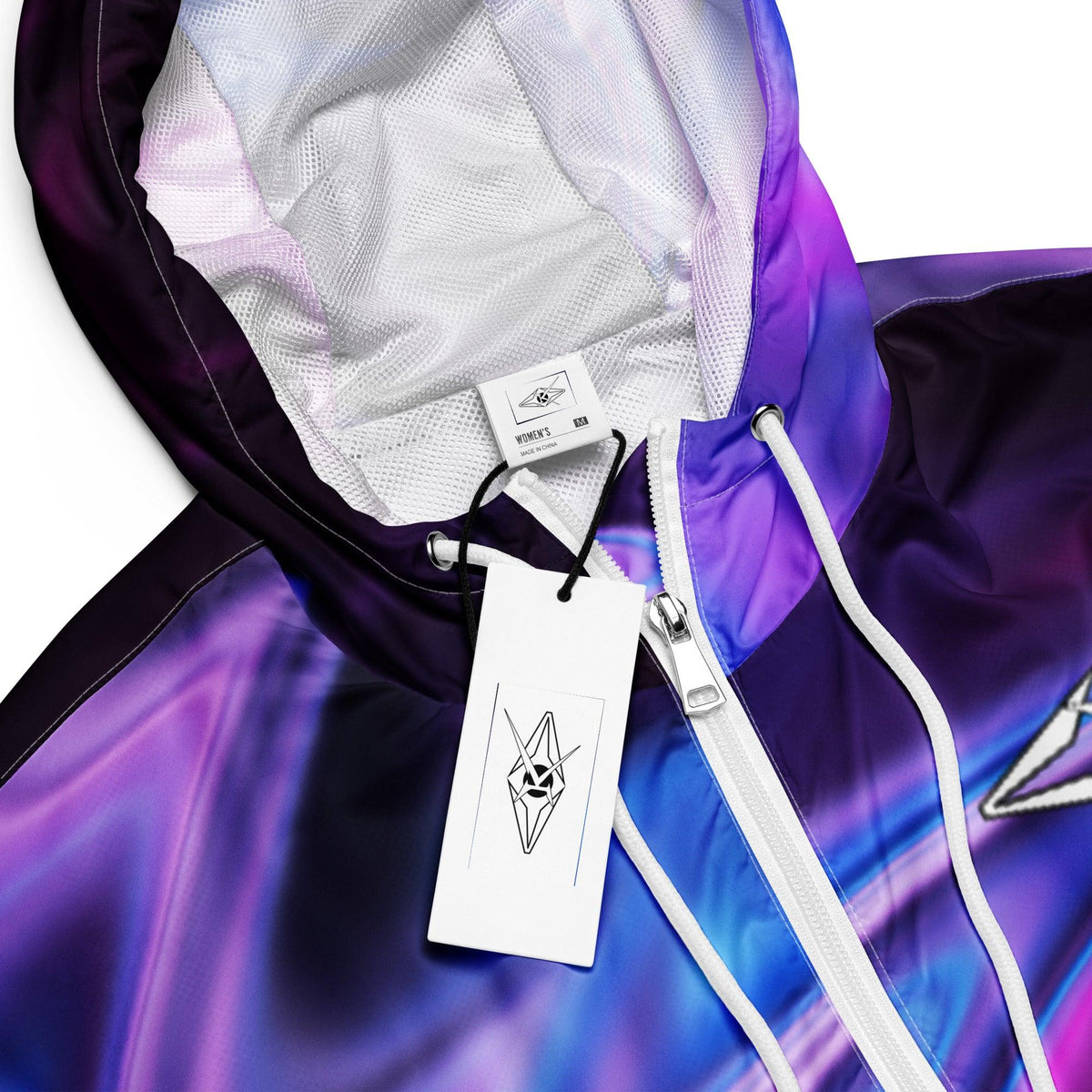 Women’s premium cropped windbreaker - VYBRATIONAL KREATORS®