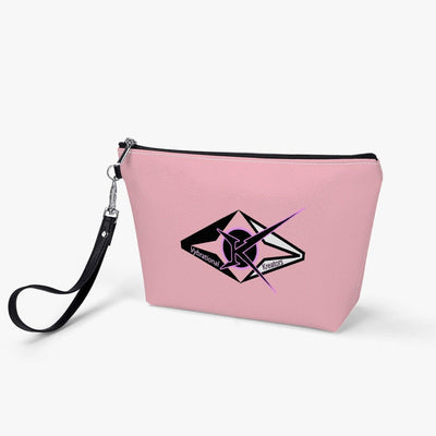 Pink Zipper Sling Cosmetic Bag - VYBRATIONAL KREATORS®