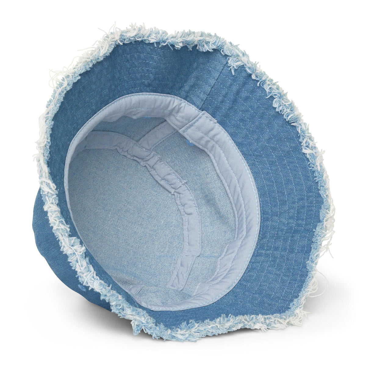 Distressed denim bucket hat - VYBRATIONAL KREATORS®