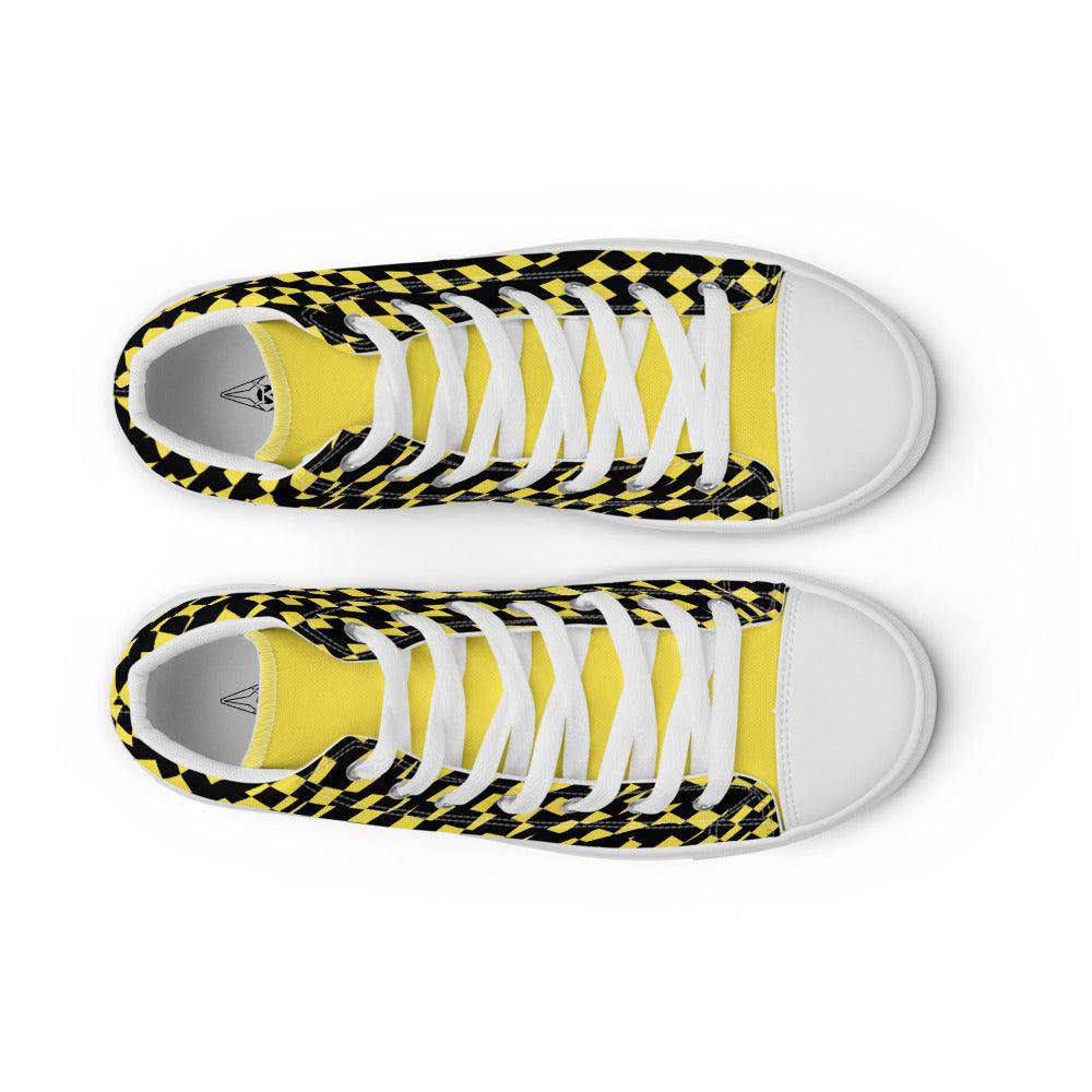 Men’s Yellow VYB 22s high top shoes - VYBRATIONAL KREATORS®