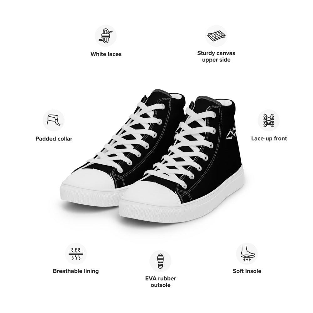 Men’s VYB 22s Black high top shoes - VYBRATIONAL KREATORS®