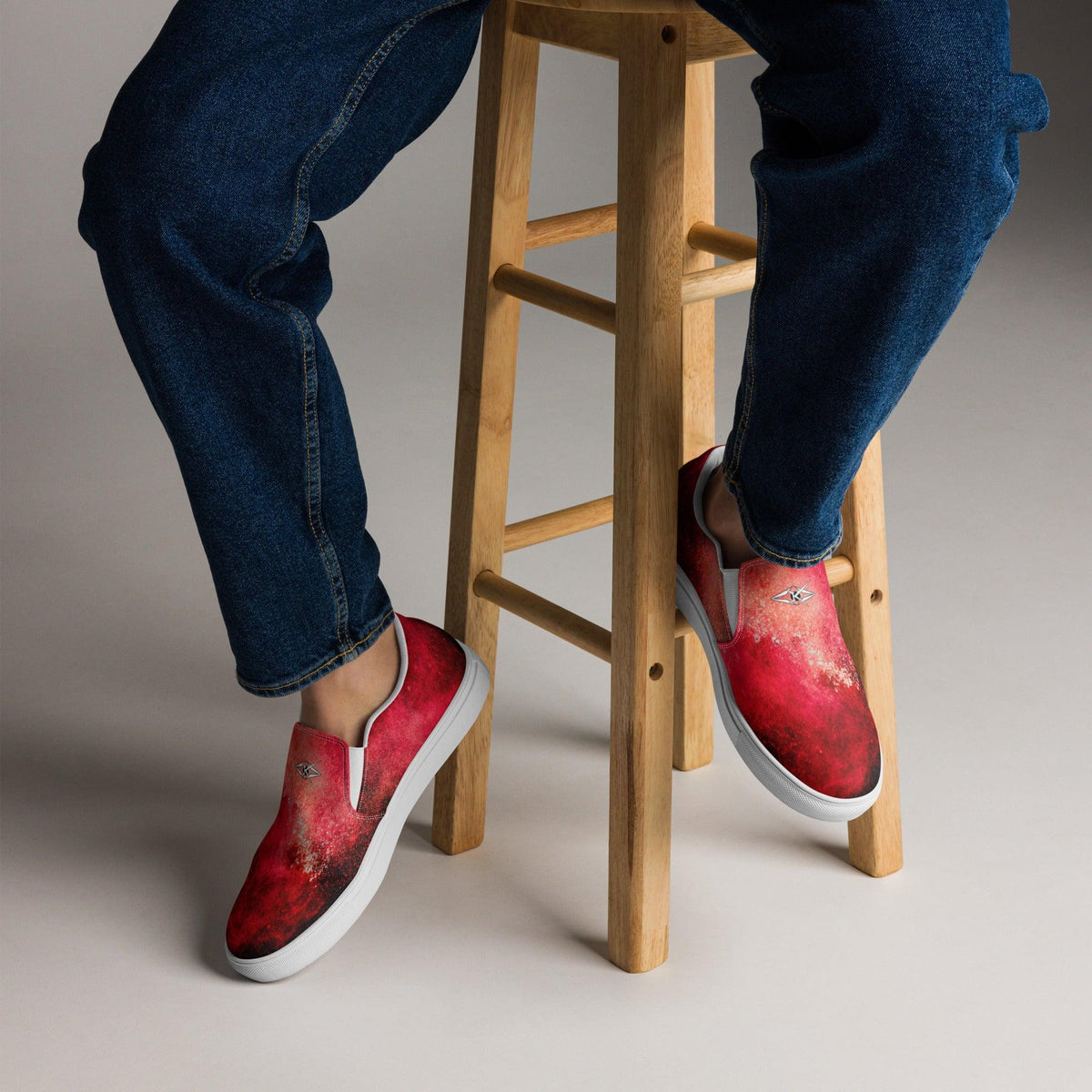 Men’s slip-on Premium shoes- Red Dwarf - VYBRATIONAL KREATORS®
