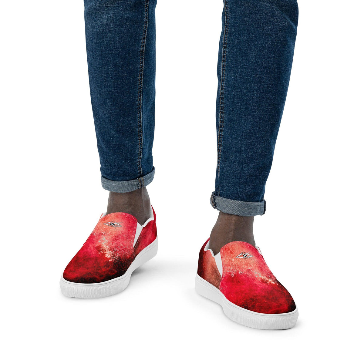 Men’s slip-on Premium shoes- Red Dwarf - VYBRATIONAL KREATORS®