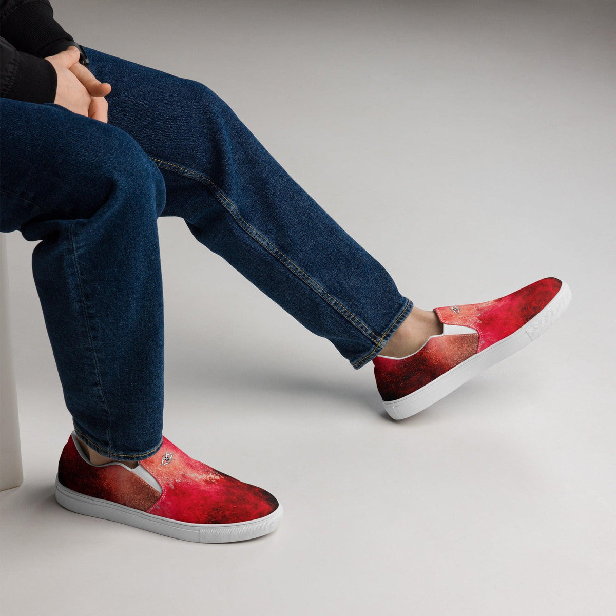 Men’s slip-on Premium shoes- Red Dwarf - VYBRATIONAL KREATORS®