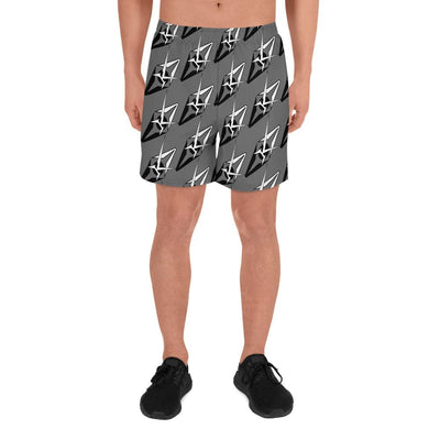 Men's Grey VK Athletic Long Shorts - VYBRATIONAL KREATORS®