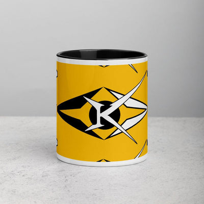 VK Yellow Mug with Black Color Inside - VYBRATIONAL KREATORS®