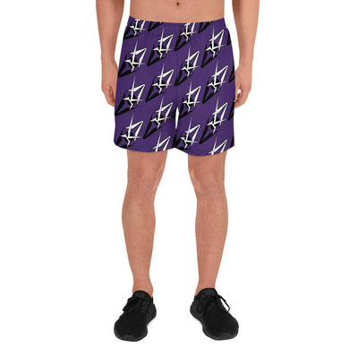VK Men's Purple Athletic Shorts - VYBRATIONAL KREATORS®