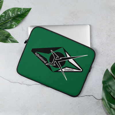 VK Green Laptop Sleeve - VYBRATIONAL KREATORS®
