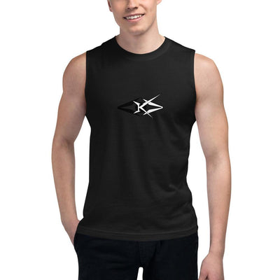 Black Muscle Shirt - VYBRATIONAL KREATORS®