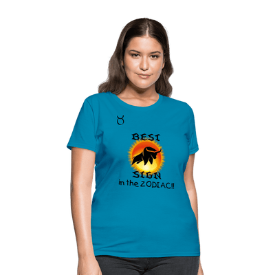 Womens Taurus T-Shirt - turquoise
