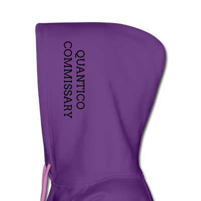 Women’s black lettering Commissary Hoodie - purple