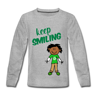 Kids' Premium Long Sleeve T-Shirt - heather gray