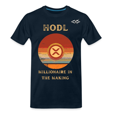 Men’s XRP Millionaire Premium Organic T-Shirt - deep navy
