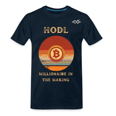 Men’s Bitcoin Millionaire Premium Organic T-Shirt - VYBRATIONAL KREATORS®