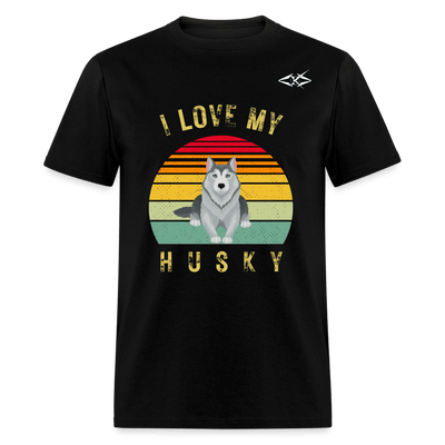 Unisex HUSKY Classic T-Shirt - black