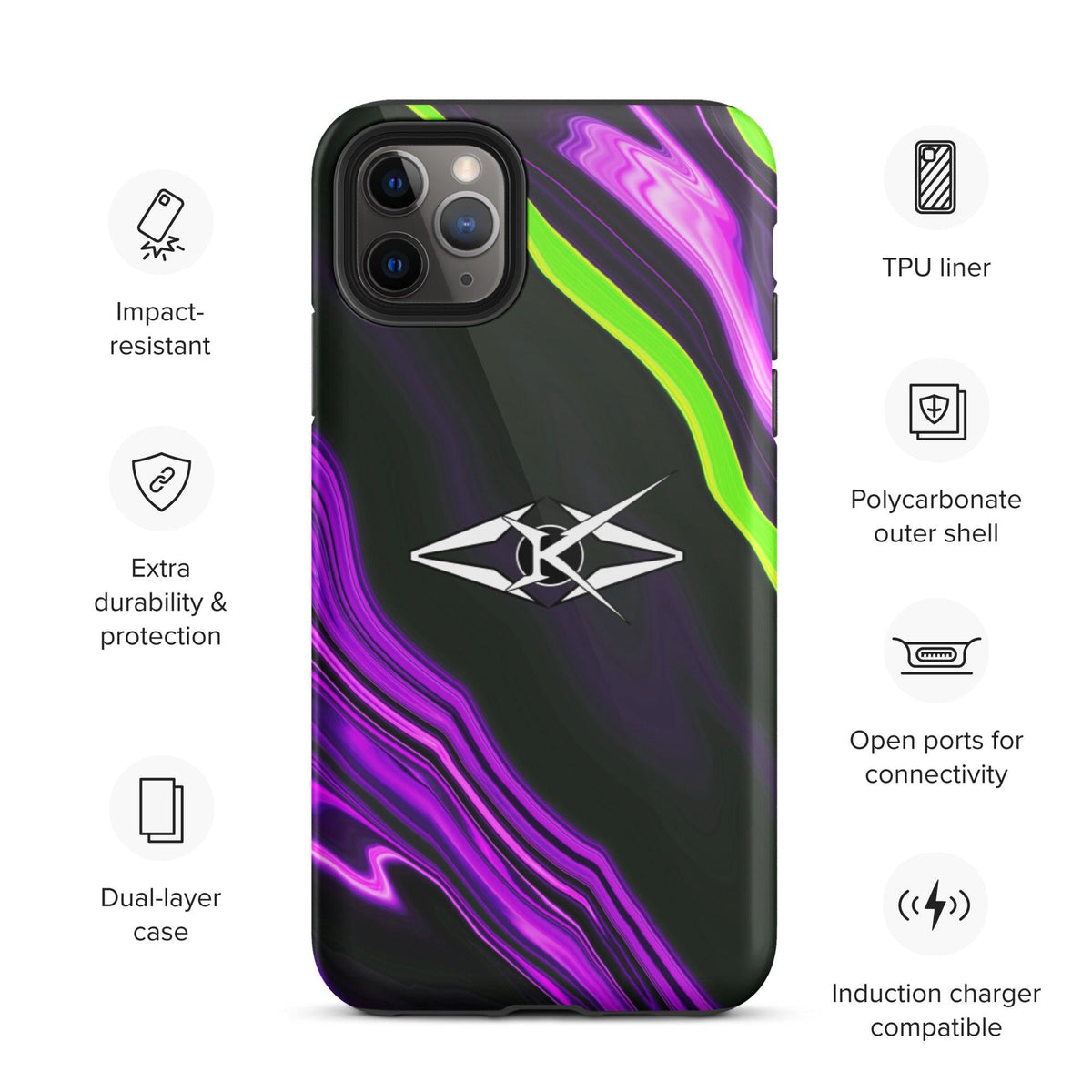 Tough iPhone case - VYBRATIONAL KREATORS®