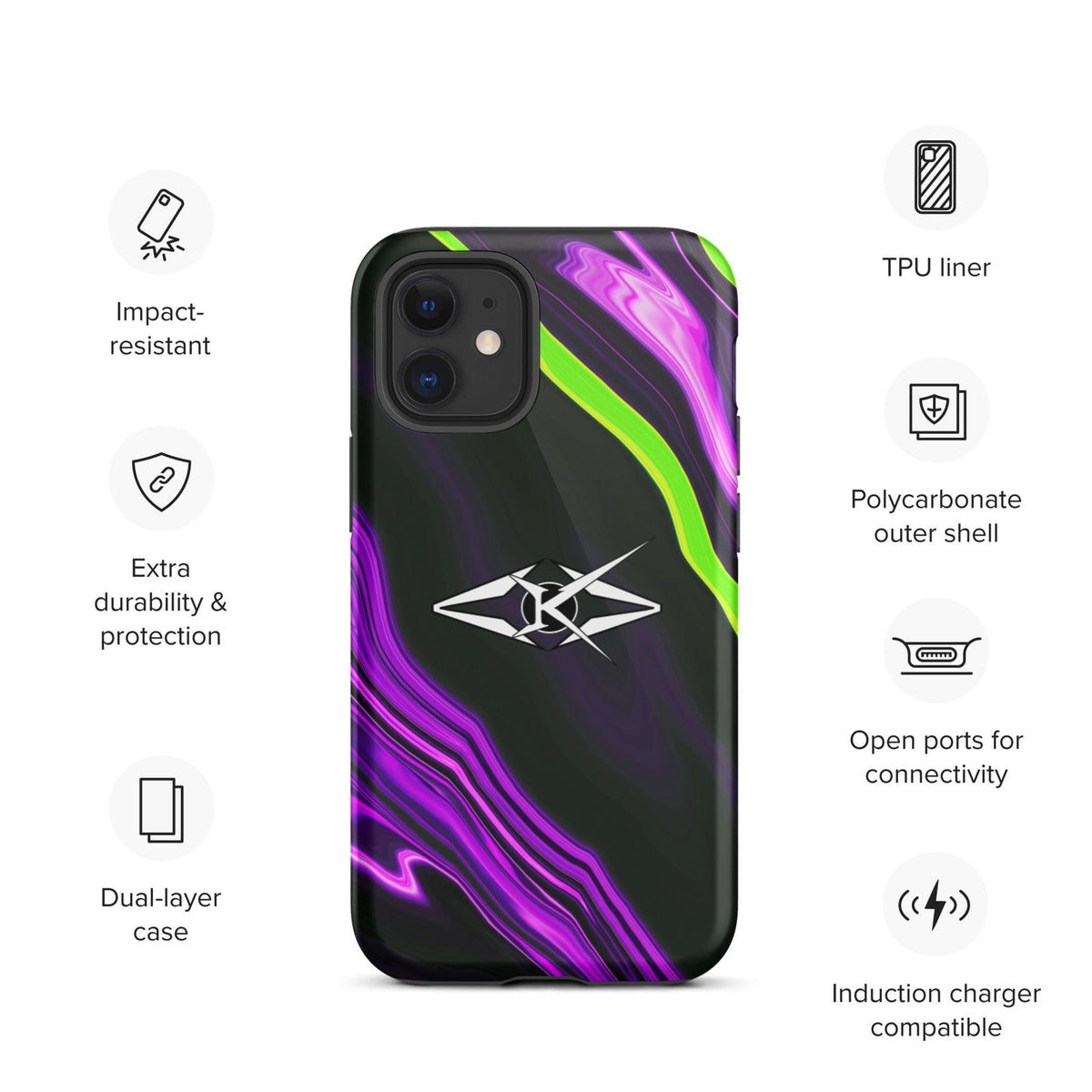 Tough iPhone case - VYBRATIONAL KREATORS®