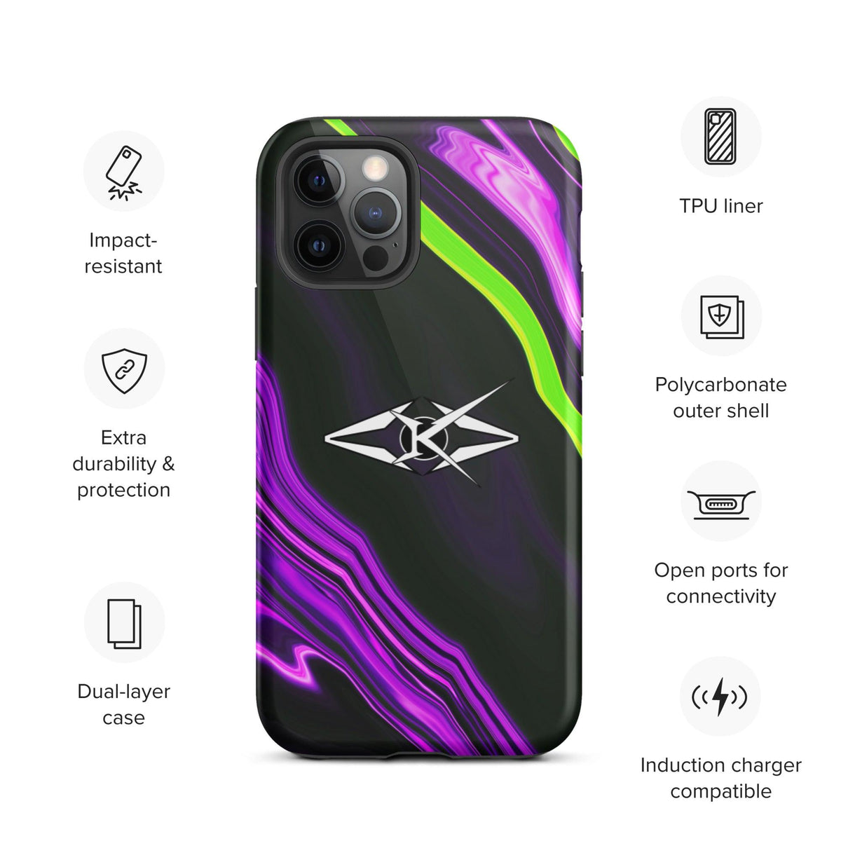 Tough iPhone case - VYBRATIONAL KREATORS®