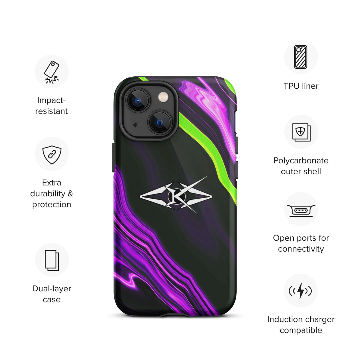 Tough iPhone case - VYBRATIONAL KREATORS®