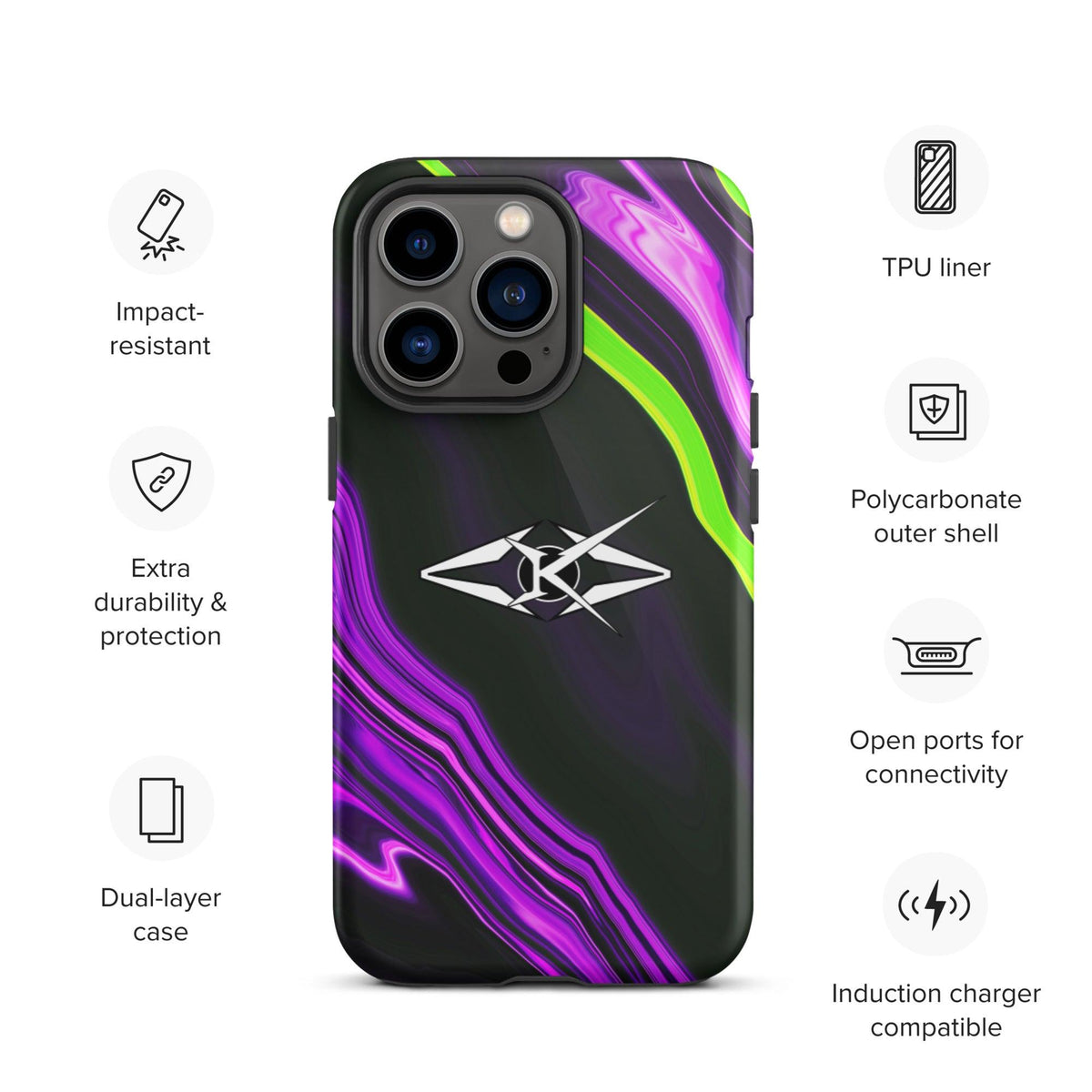 Tough iPhone case - VYBRATIONAL KREATORS®