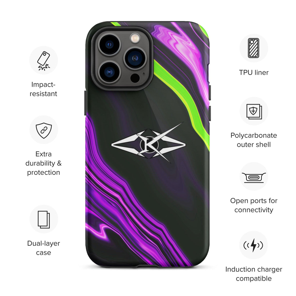 Tough iPhone case - VYBRATIONAL KREATORS®