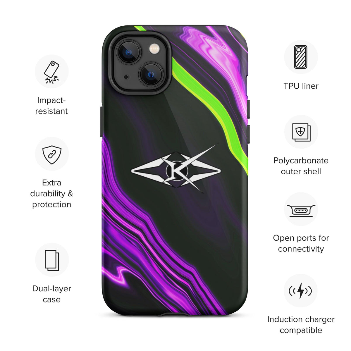 Tough iPhone case - VYBRATIONAL KREATORS®