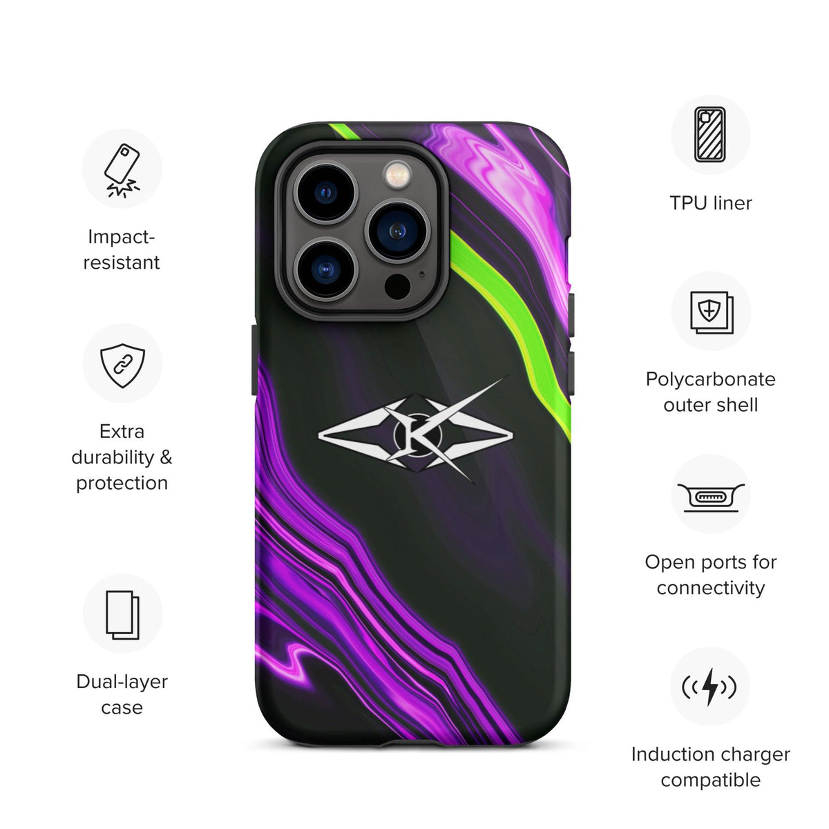 Tough iPhone case - VYBRATIONAL KREATORS®