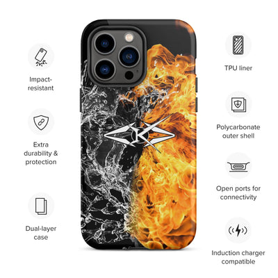 Tough iPhone case - Fire & Ice - VYBRATIONAL KREATORS®