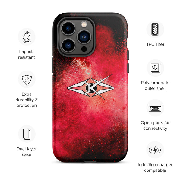 SCARLET VORTEX IPHONE CASE