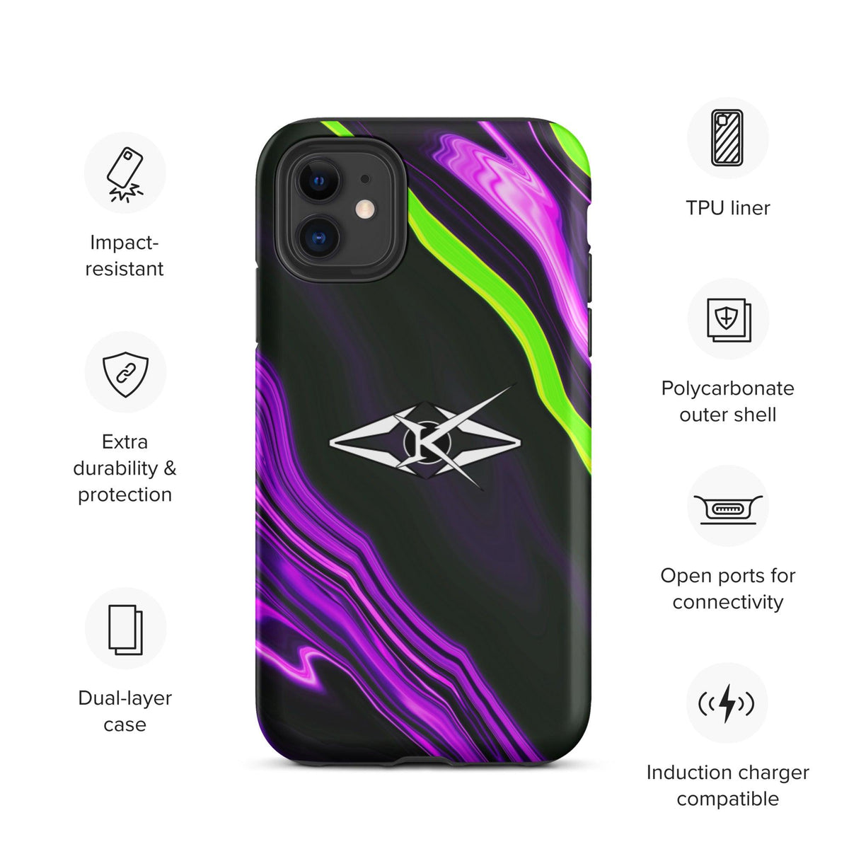 Tough iPhone case - VYBRATIONAL KREATORS®
