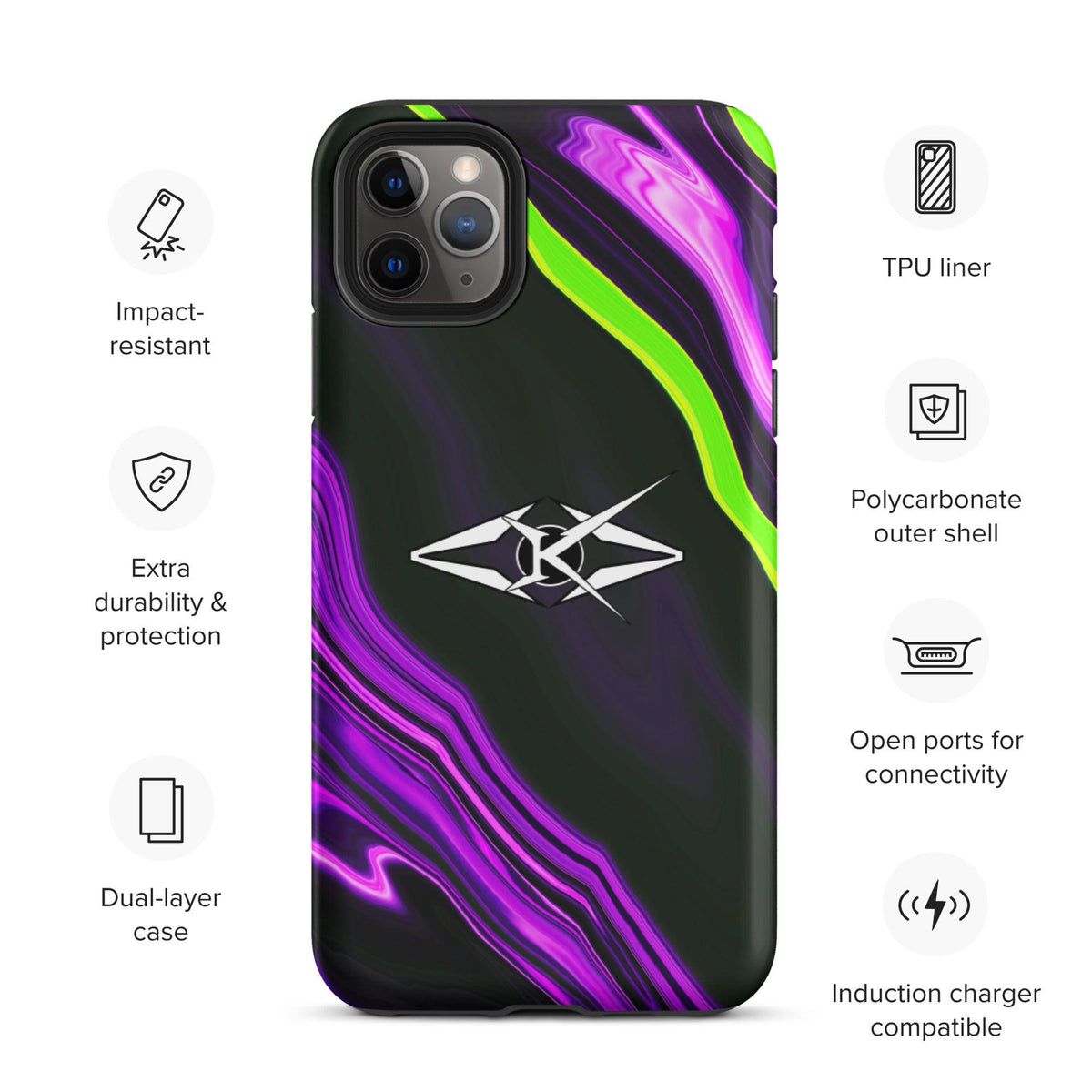 Tough iPhone case - VYBRATIONAL KREATORS®