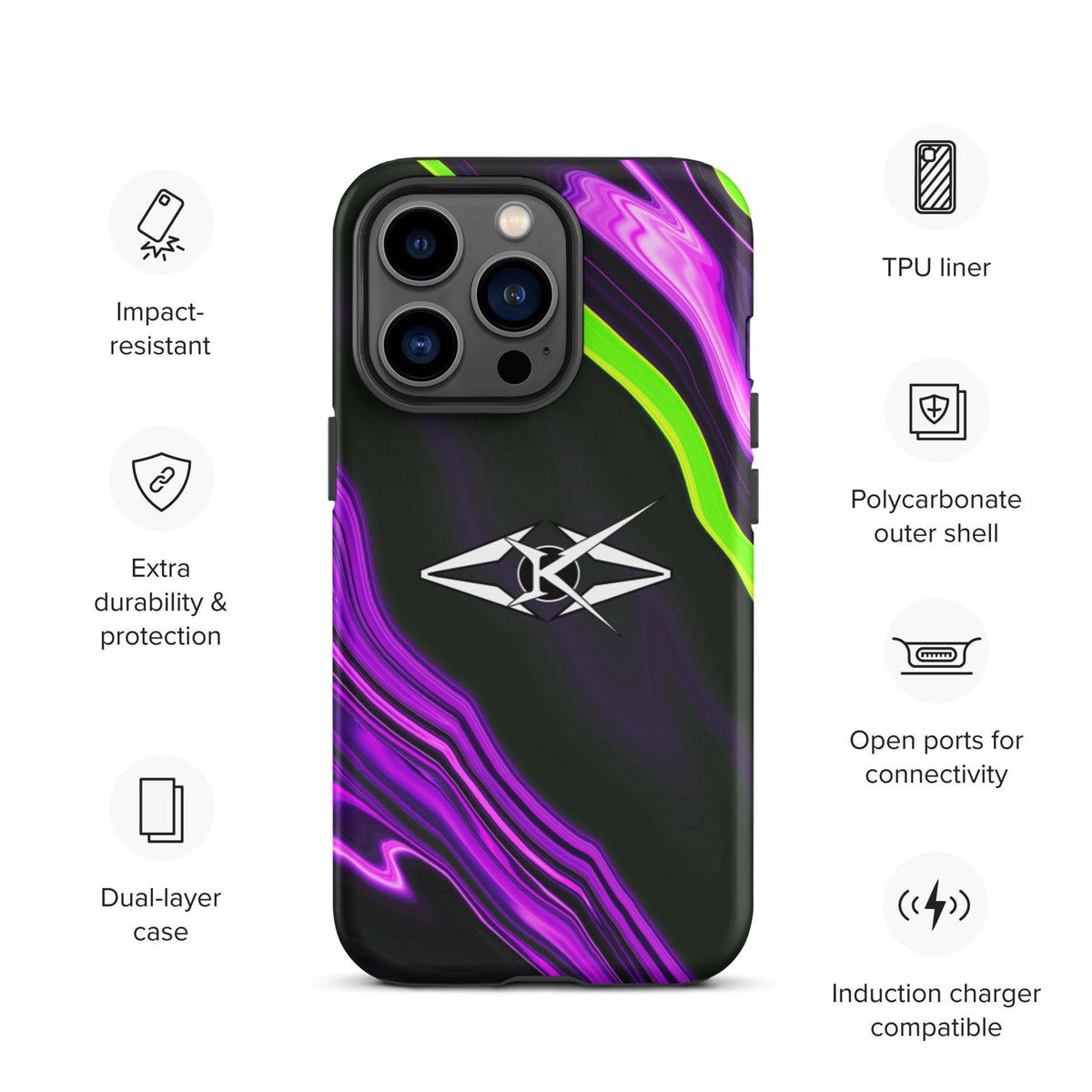 Tough iPhone case - VYBRATIONAL KREATORS®