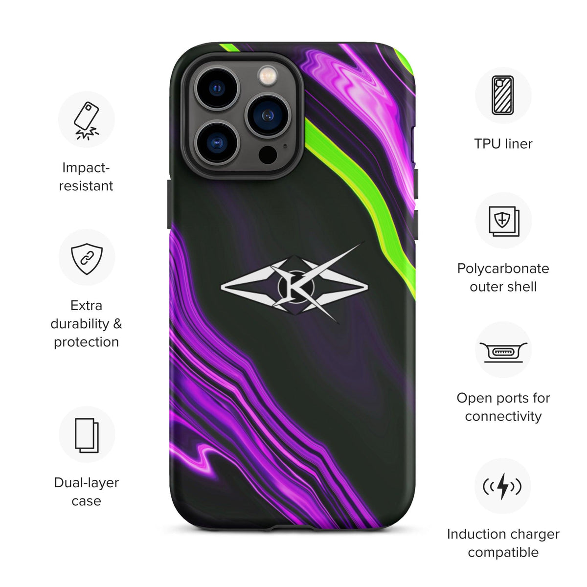 Tough iPhone case - VYBRATIONAL KREATORS®