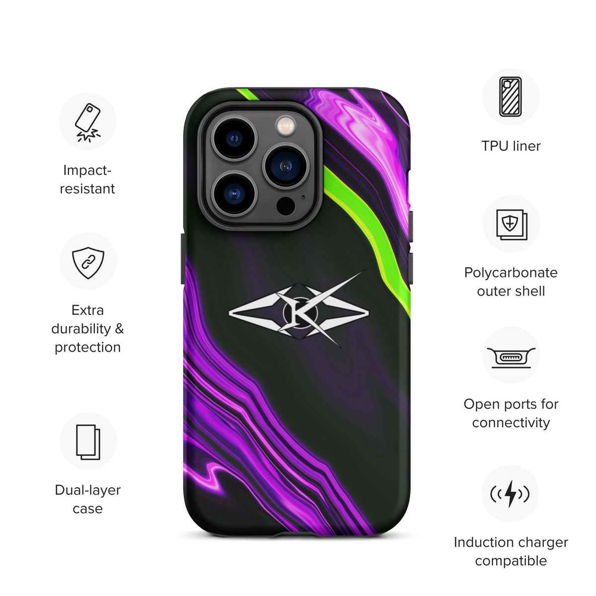 Tough iPhone case - VYBRATIONAL KREATORS®