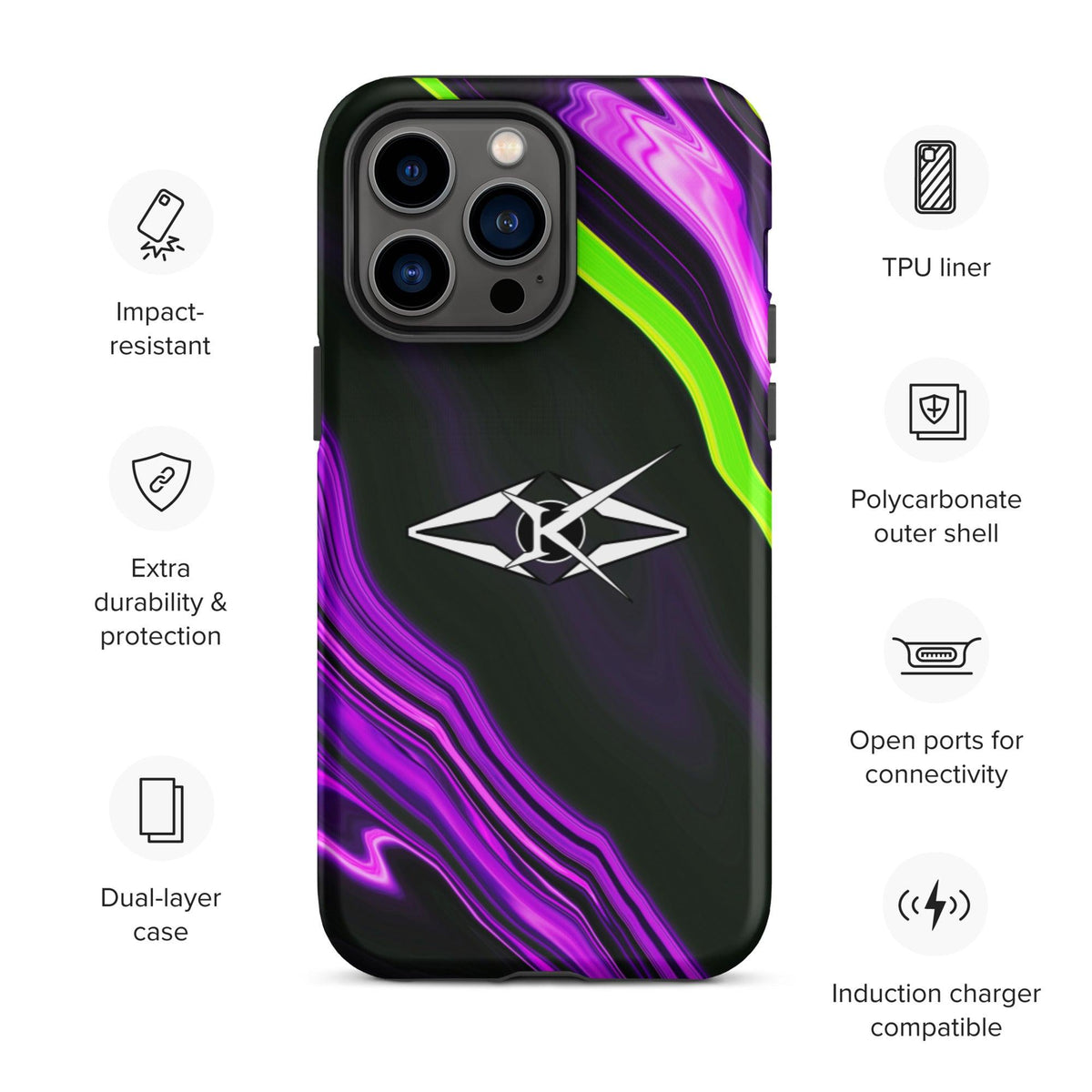 Tough iPhone case - VYBRATIONAL KREATORS®