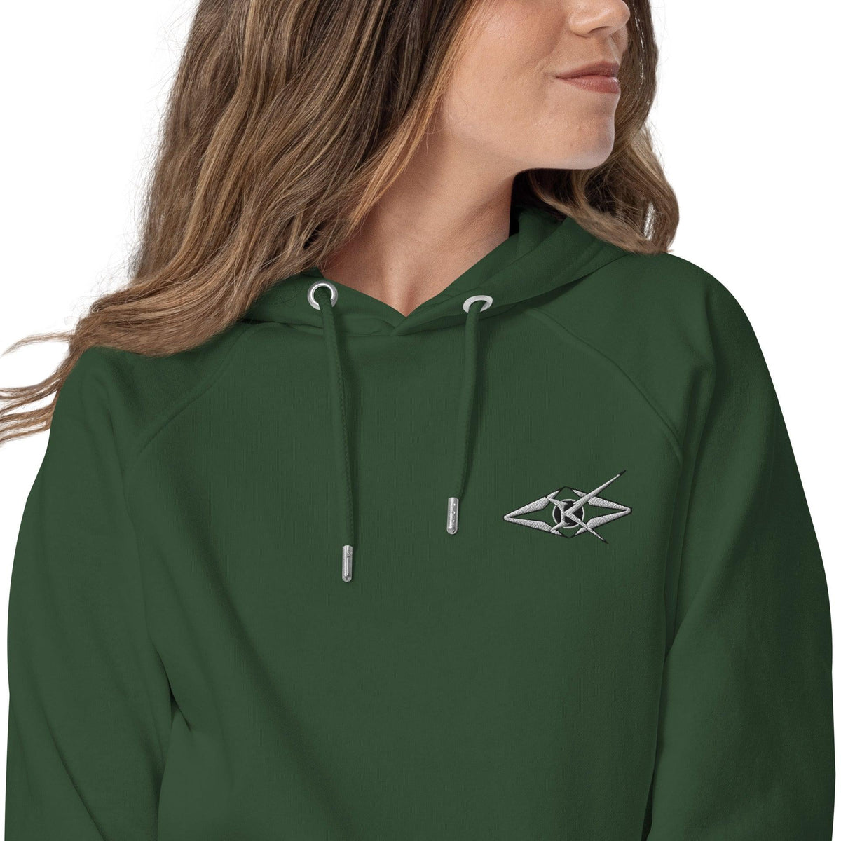 Women's eco raglan hoodie - VYBRATIONAL KREATORS®