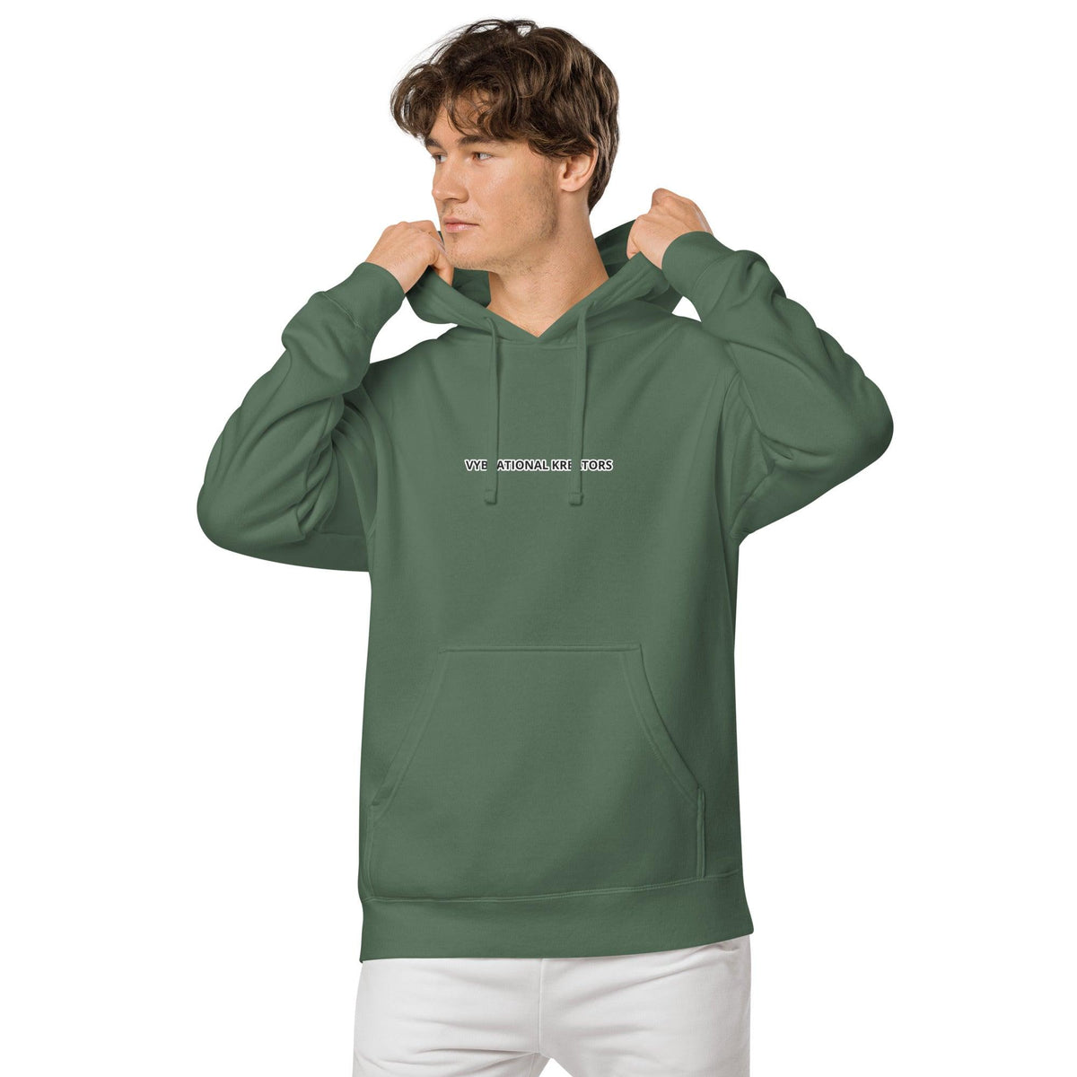 VK pigment-dyed hoodie - VYBRATIONAL KREATORS®