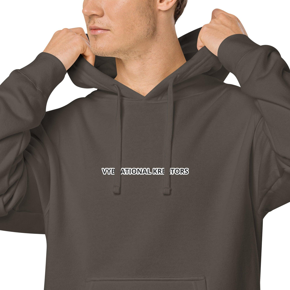 VK pigment-dyed hoodie - VYBRATIONAL KREATORS®