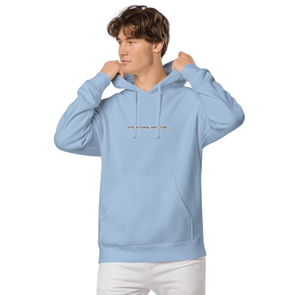 VK pigment-dyed hoodie - VYBRATIONAL KREATORS®