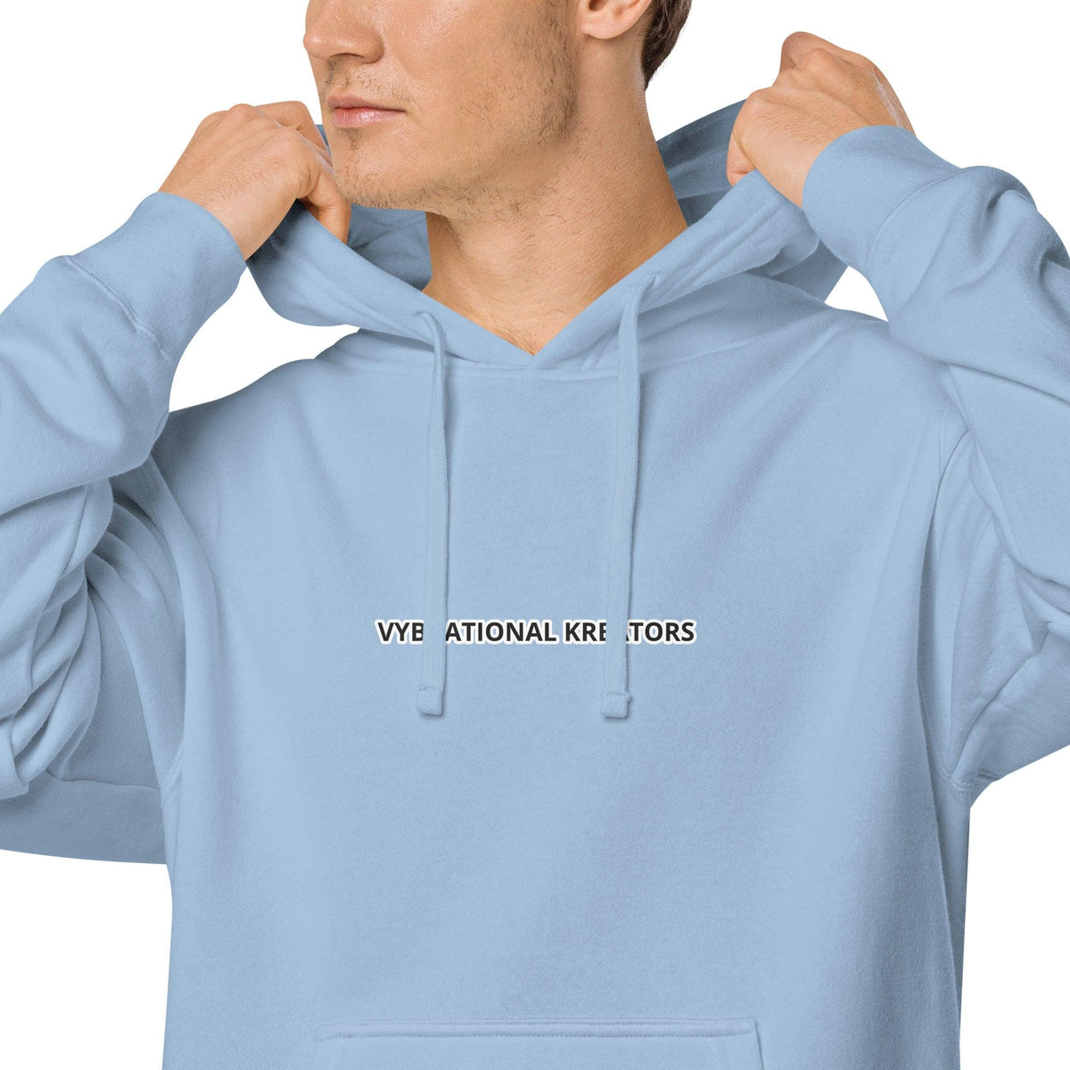 VK pigment-dyed hoodie - VYBRATIONAL KREATORS®