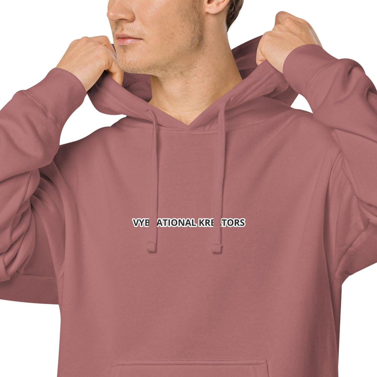 VK pigment-dyed hoodie - VYBRATIONAL KREATORS®