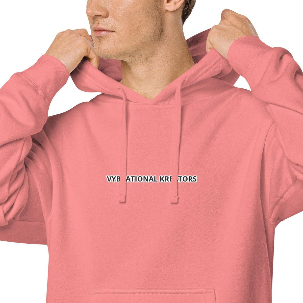 VK pigment-dyed hoodie - VYBRATIONAL KREATORS®